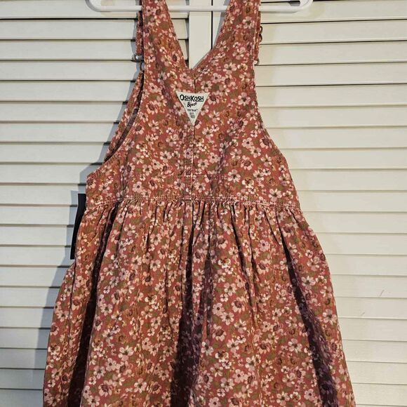 OshKosh B'gosh Toddler Girls' Floral Printed Corudory Skirtall - Pink size 5T - Picture 1 of 3